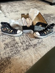 Converse Chuck Taylor All Star Juniors Low White &Batman-Superman Sz11 BOTH 🔥