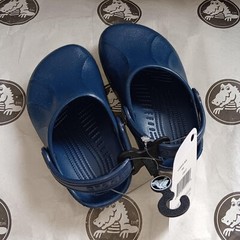 NWT~CROC KIDS ENDEAVOR CAYMAN BEACH CLASSIC CLOG SLIP ON~Navy Blue~Toddler C 6/7