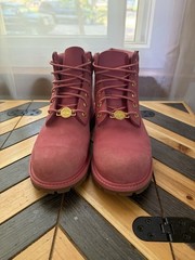 Kids Pink Timberland Boots