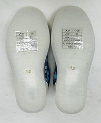 Ecko Unltd. Blue Camo/White Light-up Sneakers w/hook & loop strap~Kids sz 13~NWT