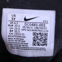 Nike Waffle One GS Black White Low Junior Trainers Sneakers DC0481-001 Kid Sz 5Y