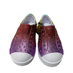 DSG Girls K7 Water Sandals Multicolor Glitter Slip-On EVA Beach Pool Shoes NWOT