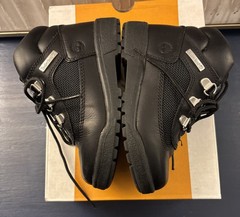 TIMBERLAND Field Boot Black Full Grain Leather Mid Lace Sz 10 Toddler