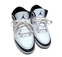 Jordan Air Jordan 3 Mid Top Sneaker Kids 2.5Y White Purple Black DM0966-105