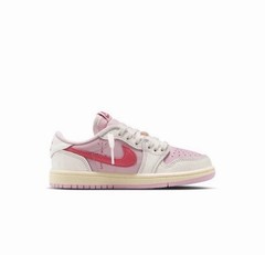 Nike Jordan 1 Retro Low Travis Scott Sail Tropical Pink PS Size 2Y IQ7605-101
