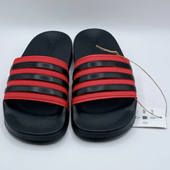 adidas Adilette Shower K Unisex Kids Slide Sandals Black/Red US 2 (EU 34)