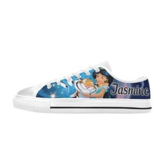 Jasmine aladdin Custom High Top Canvas Sneaker Shoes For Kids