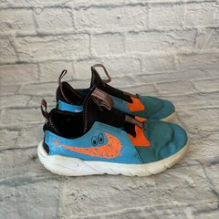 Nike Flex Runner 2 LIL PSV Blue Orange Kids Preschool Running Shoes Size 2Y