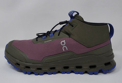On Cloudhero Mid Waterproof Size Youth 5 Shoe Cherry/Olive NWB