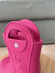 Crocs Candy Pink Handle It Rain Boot Kids Size c13 12803 Waterproof Lightweight