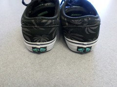 VANS „Palm Tree“ black low skate shoes 7Y (eur 39)