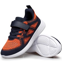 YHOON Unisex Sports Running Sneakers for Boys and Girls Orange Size 6 Toddler