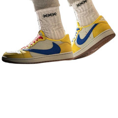Jordan 1 Retro Low OG SP Travis Scott Canary PS DZ5909-700 Kids’s Size