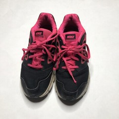 Nike Down Shifter 6 Pink Black Running Shoes Youth Size 5Y 685167-001