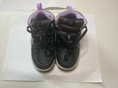 Nike Air Jordan 1 Mid Toddler Sneakers SE Lilac Plaid TD DC7228-015 Size 8c EUC