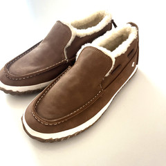 SPERRY Top Sider Moc-Sider Vegan Suede Sherpa Lined Slip on Shoes Kid Size 2 EUC