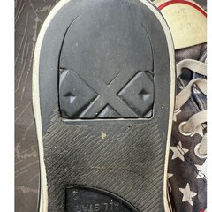 Converse All Stars red white blue flag shoes Kids Size 2