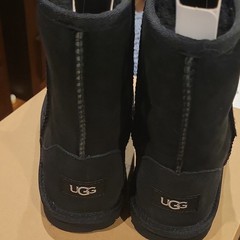 UGG Kids‘ Classic II Black Suede Bootie Unisex Kids US 5 EU 37 1017703K
