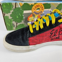 Vans The Simpson Old Skool El Barto US Kids Size 3 Red Limited Edition Bart