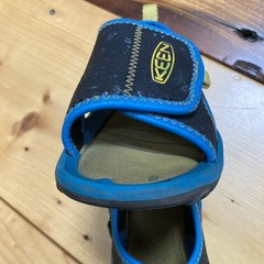Keen Knotch River 7 Open Toe Sandal Black Turquoise Support Waterproof Hook &Loo