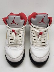 Nike Air Jordan 5 V Retro Fire Red White 440888-102 Youth Shoes 5.5Y or Womens 7