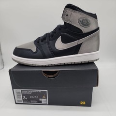 Jordan 1 Retro High OG Satin Shadow PS 1 FD5304 010 Black /Grey Size 3Y