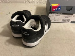 New Balance Kids‘ 515 NEW-B HOOK & LOOP Shoe sz 6M Kids/Toddler Black/White