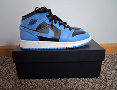 Jordan Air Jordan 1 Mid (GS) University Blue/Black/White Kids Size 7(Pre-owned)