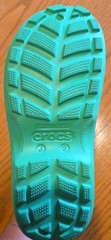 Crocs Handle It Rain Boots Kids J 2 Green Waterproof Pull-On Lightweight