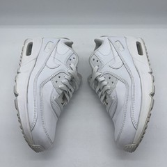 Nike CD6864-100 Air Max 90 Leather GS Youth Size 7Y Shoes Recraft Triple White