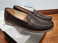 Mark Joseph New York Brown Leather boys casual loafers kids shoes Size 5.5 NIB