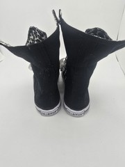 Collection’O Kids Lace Up Fashion Sneaker White, Grey, Black, Leopard Size 11
