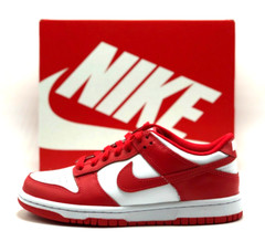 *NEW* Youth Grade-School Nike Dunk Low (GS) White/Red (FB9109 119) 👍