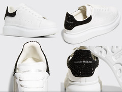 Alexander McQueen Kids Crystal Embellished Oversized Sneakers Schuhe Shoes 28