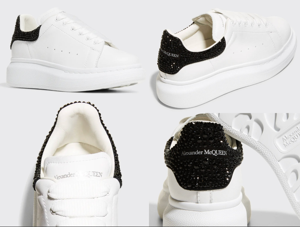 Alexander McQueen Kids Crystal Embellished Oversized Sneakers Schuhe Shoes 29