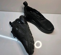 Nike Air Max 270 Sneakers Mesh Black Kids Size 1Y – great condition