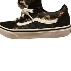 Vans Off the Wall Ward Old Skool Flowers & Checks. Size 3 Missy Youth