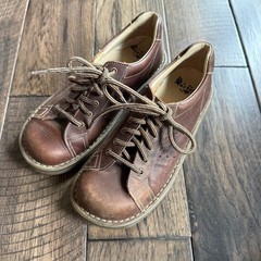 Dr. Martens PN06E Brown Leather Lace Up Shoes Kids Youth Size US 5 UK 4 Portugal