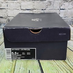 Nike Air Force 1 JDI „JUST DO IT” All Over Print Shoes Size 5.5Y w/Box & Sticker