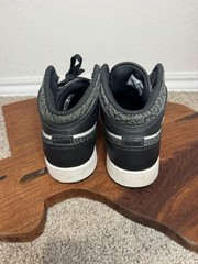 Nike Air Jordan 1 Mid SE Elephant Print GS 7Y Black White FB9909-001 Youth Shoes