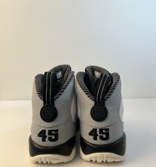 Air Jordan 9 Baron White Black Wolf Grey Sz 6Y 302359-116