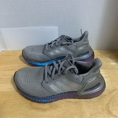 Adidas Ultra Boost 20 J Shoes Dove Grey Boost Blue Violet EG4810 NASA Size 5