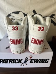 Patrick Ewing Athletics 33 Orion Non Strap/ Kids Size 5.5 White, Red