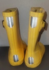 HUNTER KIDS ORIGINAL YELLOW WATERPROOF RUBBER RAIN BOOTS BOYS GIRLS KIDS 9/10