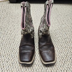 Ariat Brown Leather Western Boots Style 10004854 Youth Size 4