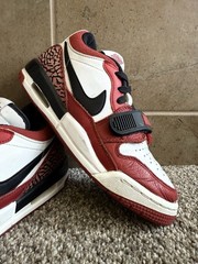 Jordan Legacy 312 Low White/Gym Red-Black (GS) 5y /EU 37.5 Pre-Owned CD9054-116