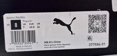 Puma LaMelo Ball MB.02 Nickelodeon Slime Sneakers Adult Size: 8.