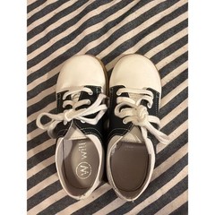 Willits Chris Saddle Shoes Kids 10D White Navy Blue Leather Oxford 3122 FSH58