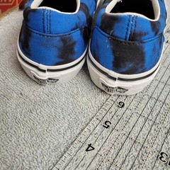 Vans Classic Slip-On Oversized Tie Dye Dazzling Blue Black VN0A4UH8ABR Size 5.5Y