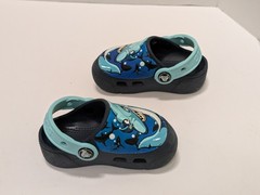 Crocs Classic Clog Kids Fun Lab Shark *LIGHT UP* Toddler Size 6